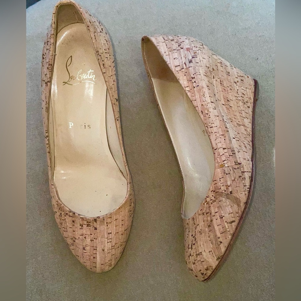 Christian Louboutin Cork Wedges